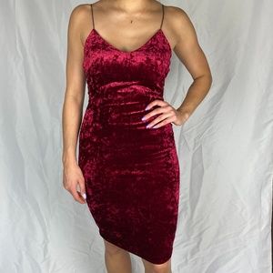 Velvet Red Holiday Dress